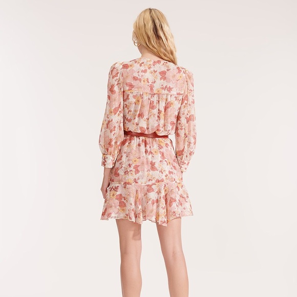 NWT $495 Veronica Beard Cybil Silk Dress - Picture 4 of 7